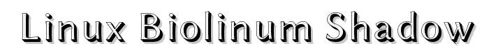 Linux Biolinum Shadow font